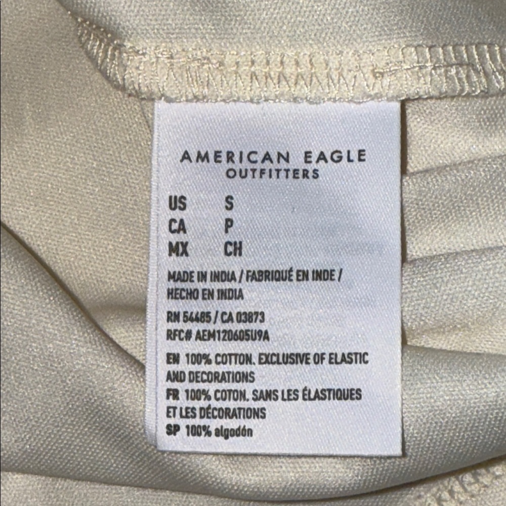 American Eagle Smocked Eyelet Mini Sundress SZ Small - Picture 8 of 9